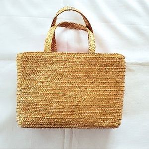 VINTAGE BLOOMINGDALES STRAW BAG